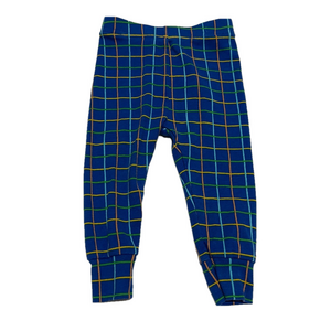6/20$ Old Navy baby toddler blue checkered pants/pj bottoms size 12-18m